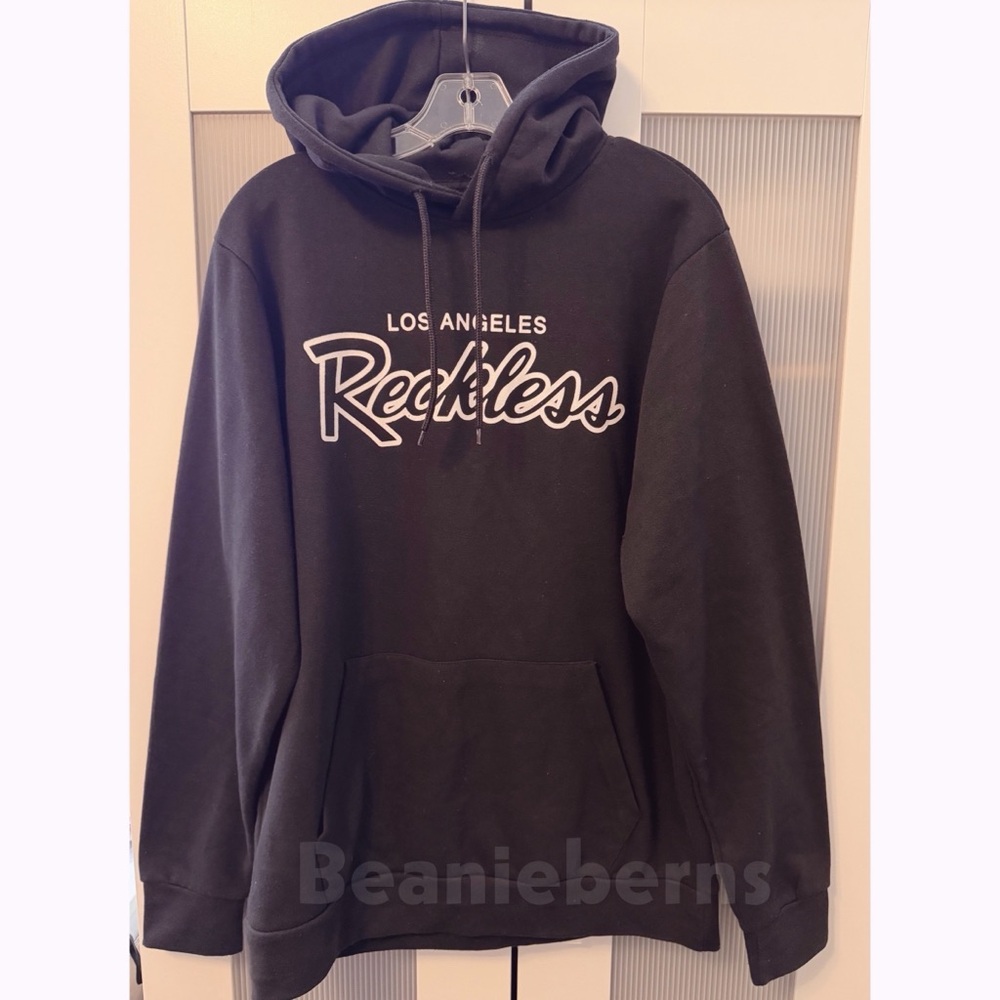 Young & Reckless Black Hoodie Size L Men